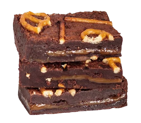 Karamel zeezout brownies